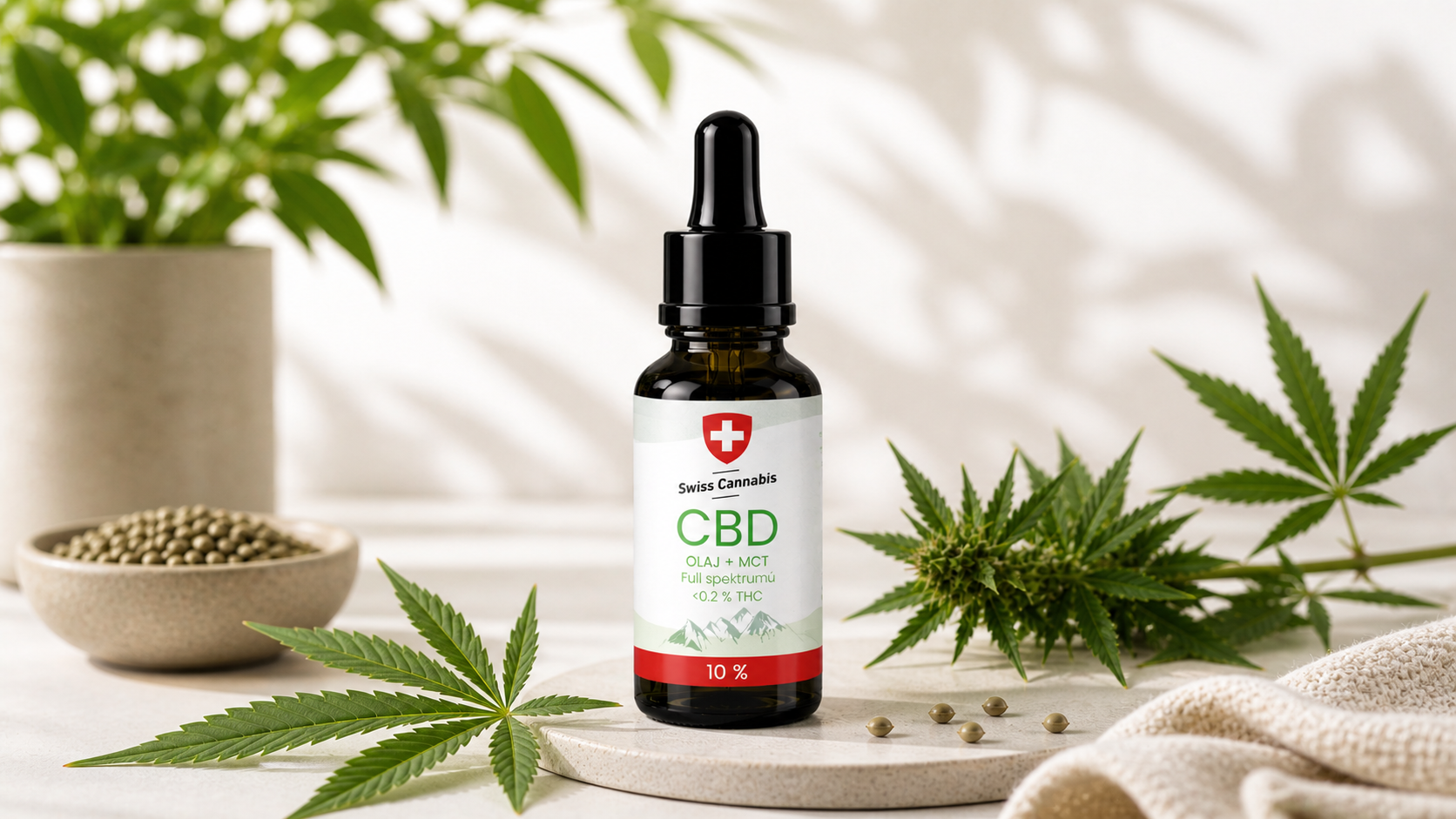 Full spektrumú CBD olaj természetes kenderösszetevőkkel