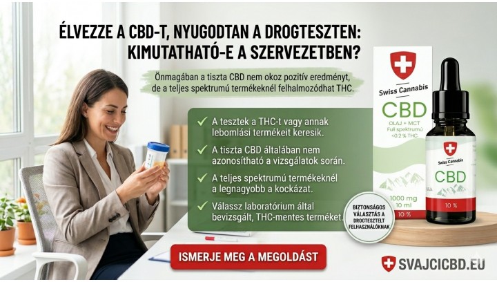 CBD és drogteszt: kimutatható-e a szervezetben? | THC és CBD útmutató