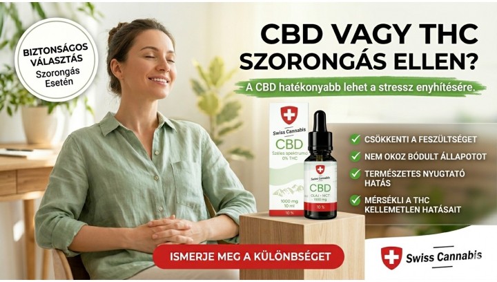 CBD vagy THC szorongás ellen – melyik a hatékonyabb természetes megoldás?