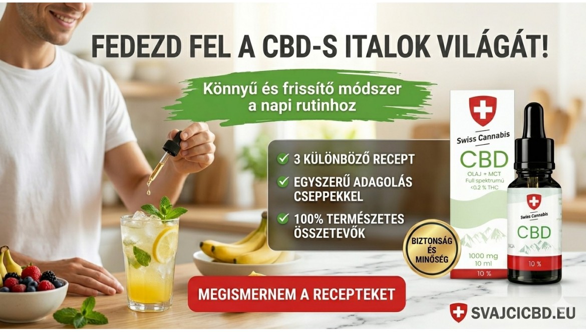 CBD-s italreceptek – limonádé, smoothie, tea