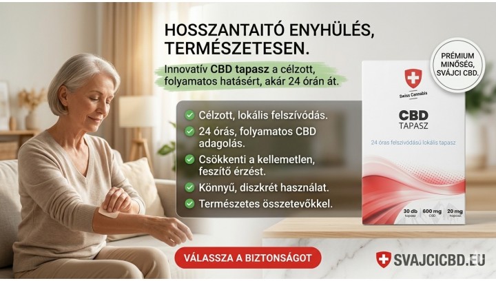 Mi a CBD tapasz? Hatás, előnyök és használat