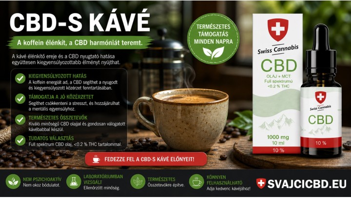 CBD-s kávé: mit érdemes tudni róla? | Hatás, előnyök és tippek