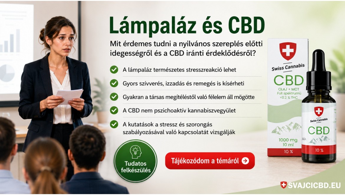 Lámpaláz és CBD – természetes megoldás a szorongásra