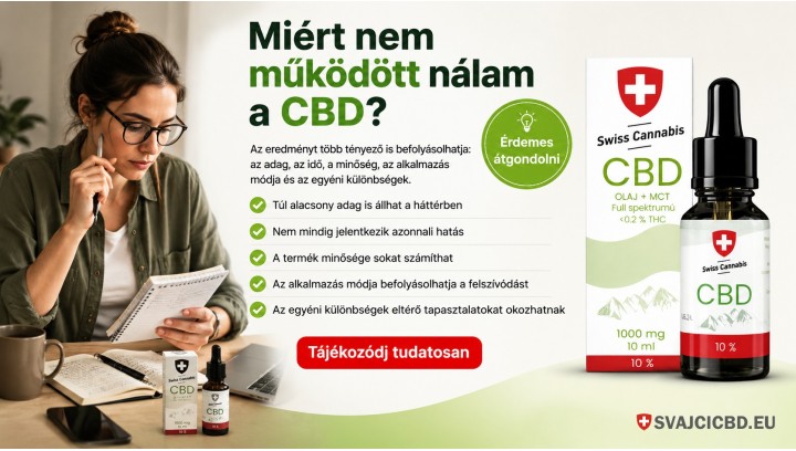 Miért nem működött nálam a CBD? – 6 ok, amit tudnod kell