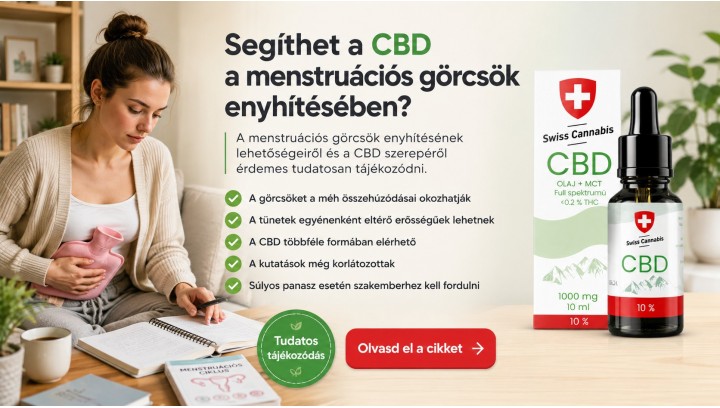 Segíthet a CBD a menstruációs görcsök enyhítésében?