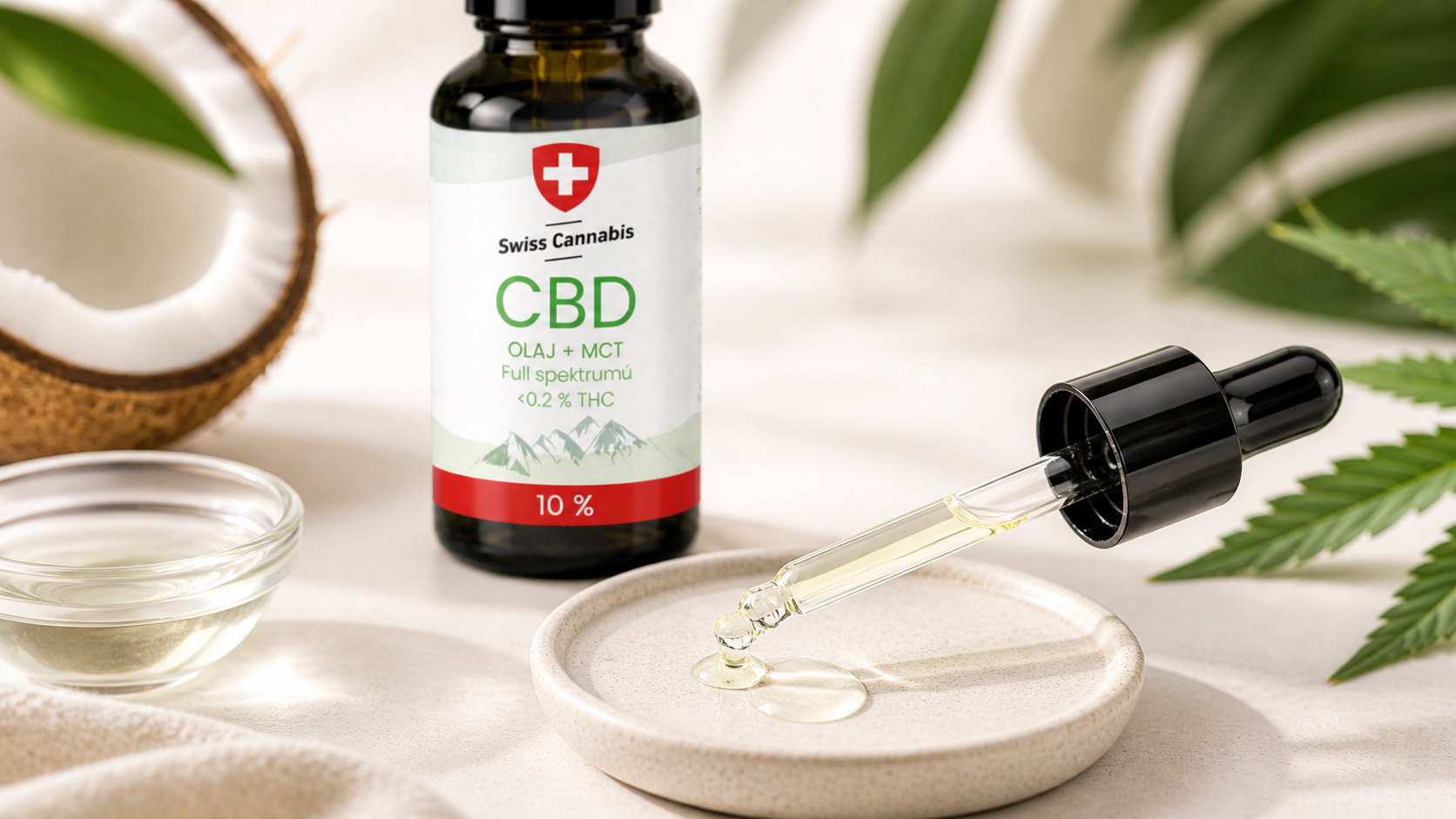 MCT hordozóolaj CBD olajban